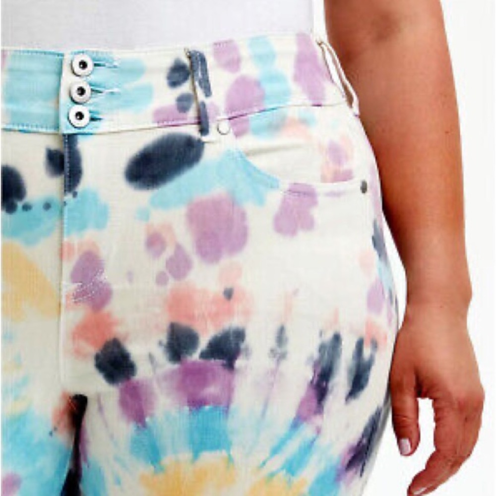 Torrid tie dye Crop Jegging Skinny Super Soft High-Rise Jean - Picture 2 of 7